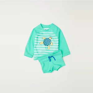 Malla H&M Swim Set Remera y short UPF50