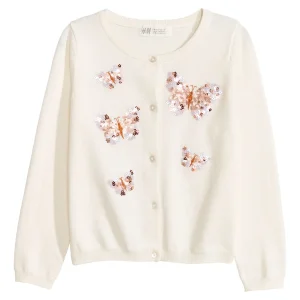 Cardigan H&M Sequined Cotton Cardigan