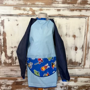 Pintor impermeable con bolsillo frontal Súper Héroes