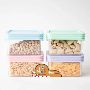 Contenedor hermético   - colores  Pastel