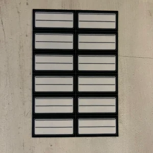 Etiquetas identificatorias termoadhesivas x 12