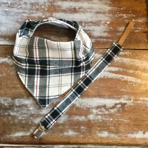 Set Babero Bandana ( algodón + towel ) y porta-chupetes