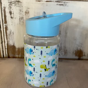 Vaso Botella con pico anti derrame 400 ml Modelo Dinos + 12 meses