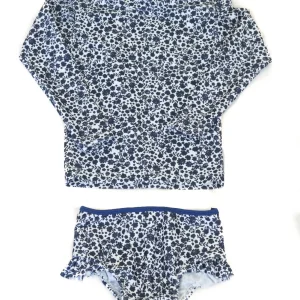 Malla 2 piezas con Protección Solar +50 Baltic Blue  Flower