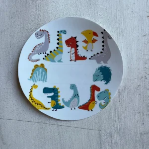 Etiqueta identificatoria  autoadhesiva Dinosaurios  - Apto Vajilla