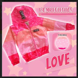 Campera Rompevientos Love  ♥️