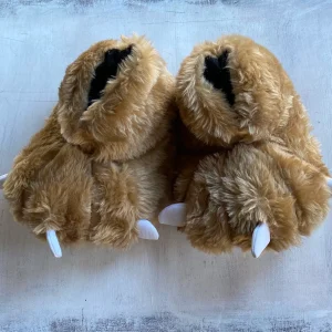 Pantuflas botitas  Piel Garras  Oso