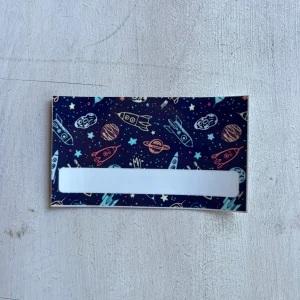 Etiqueta identificatoria autoadhesiva : Espacial - Apto Vajilla