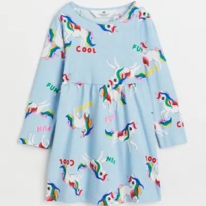 Vestido H&M mangas largas Jersey Dress