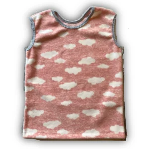 Chaleco de Micropolar   Rosa Viejo Nubes