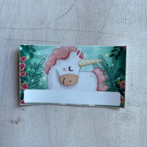 Etiqueta identificatoria  autoadhesiva Unicornio  - Apto Vajilla