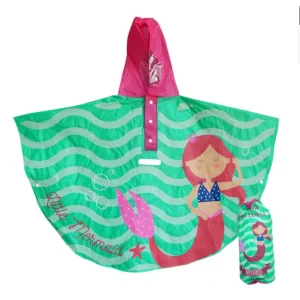 Capa de lluvia impermeable con Capucha Sirena