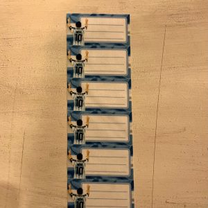 Etiquetas identificatorias termoadhesivas x 6 Messi