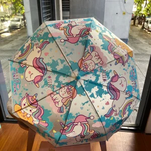 Paraguas Unicornio cierre y apertura automática