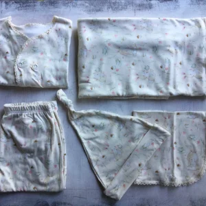 Set Ajuar Recién Nacido 5 piezas algodón gamuzado