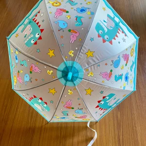 Paraguas Dinosaurios cierre y apertura automática con silbato