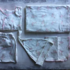 Set Ajuar Recién Nacido 5 piezas algodón gamuzado