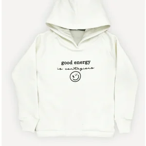 Buzo algodón frisado canguro con capucha   Crayon