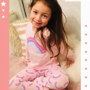 Pijama 2 piezas 100% algodón hipoalergénico Modelo Arco Iris