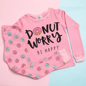Pijama de 2 piezas de algodón Modelo Donas