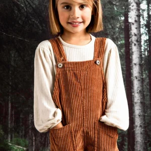 Jardinero Corderoy tramado Overalls CRAYON