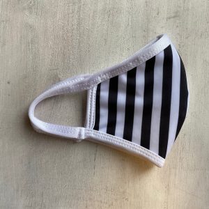 Tapaboca Anatómico Reversible Rayado + Coral liso