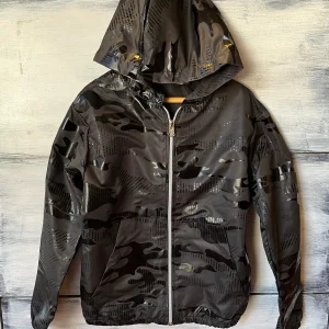 Campera Rompevientos Black Camo