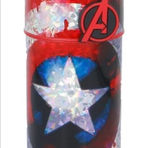Vaso Botella Con pico rebatible y tapa 350 ml Capitán América