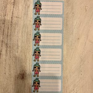 Etiquetas identificatorias termoadhesivas x 6 LOL