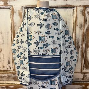 Pintor impermeable con bolsillo frontal Peces