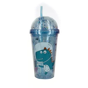 Vaso Confeti con sorbete Dinosaurio Astronauta  450 ml +2 años