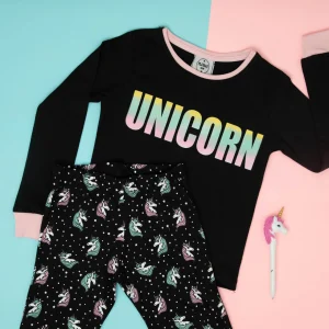 Pijama 2 piezas 100% algodón hipoalergénico Modelo Unicornio