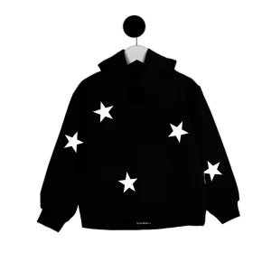 Buzo Canguro  Algodón Frisado Strar Negro militar Minidoha