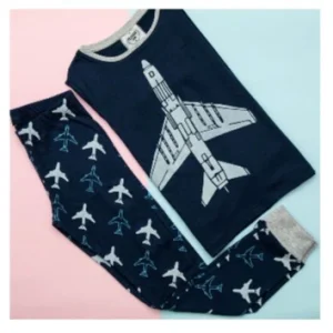 Pijama de 2 piezas de algodón Modelo Aviones