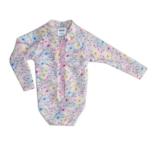 Malla Bodysuit mangas largas  Flowers con Protección UV - Baltic 5