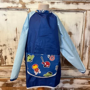 Pintor impermeable con bolsillo frontal Mini Súper Héroe