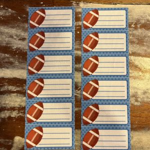 Etiquetas identificatorias termoadhesivas x Pelota 🏈