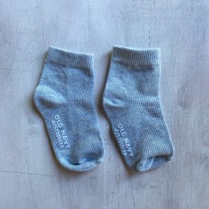 Par de medias Old Navy con antideslizantes celeste Melange