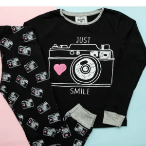 Pijama de 2 piezas de algodón Modelo Cámaritas