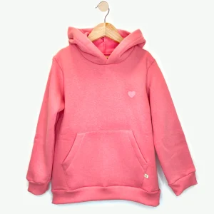 Buzo algodón frisado canguro  Bombers Rosa