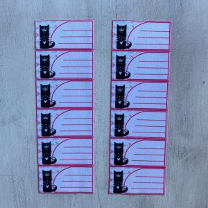 Etiquetas identificatorias termoadhesivas x 12