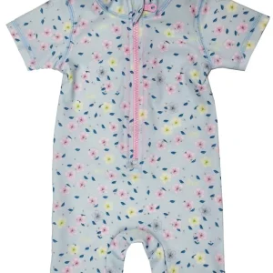 Enterito Malla Flowers Protección UV + 50 Baltic