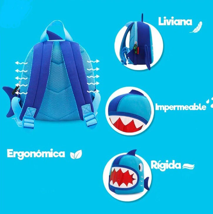 Mochila NOHOO Impermeable Modelo Piraña - Imagen 5