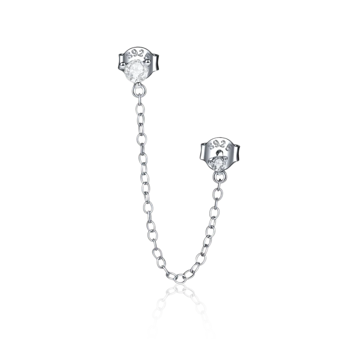 Pendiente Cadenita Zirconia - Imagen 5