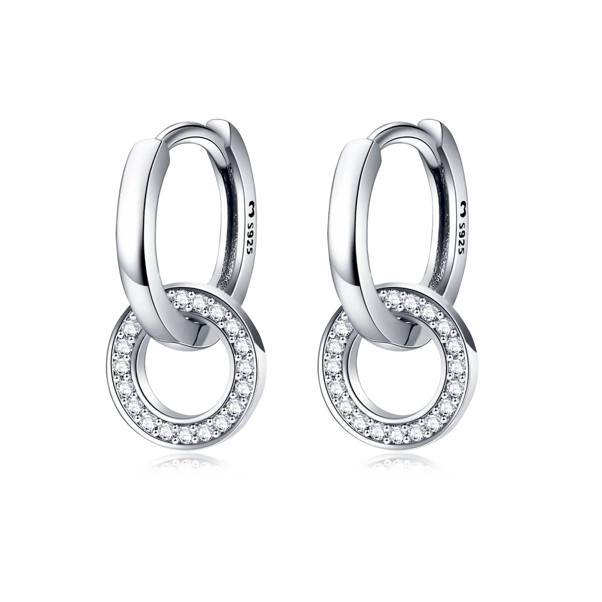 Pendientes Aros Enlazados