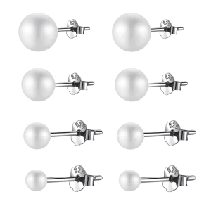 Pendientes Perla Coraza