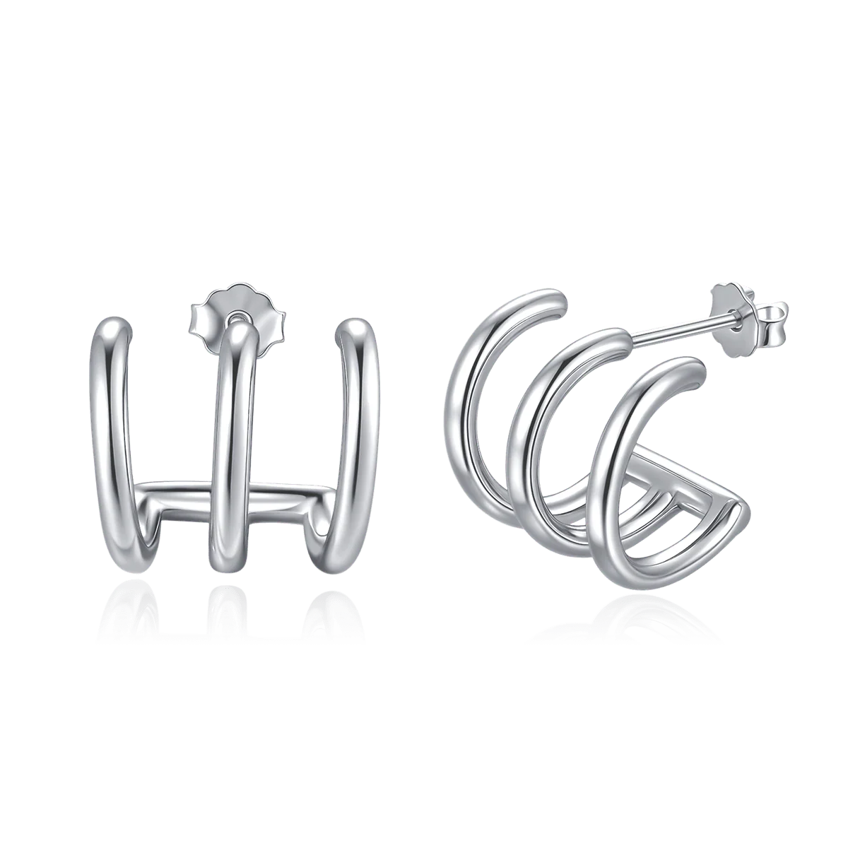 Pendientes Semiaro Triple Arcos