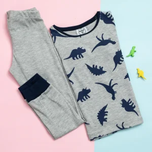 Pijama 2 piezas 100% algodón hipoalergénico Modelo Dinosaurios