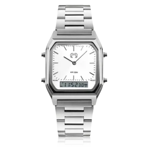 Reloj Vintage Retro ~ SilverWhite