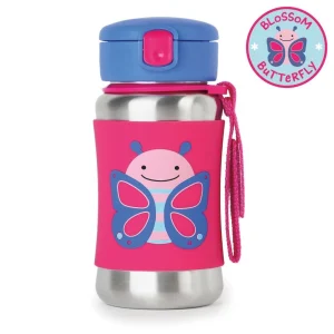 Termo SKIP HOP Zoo Stainless Steel Little Kid Straw Bottle